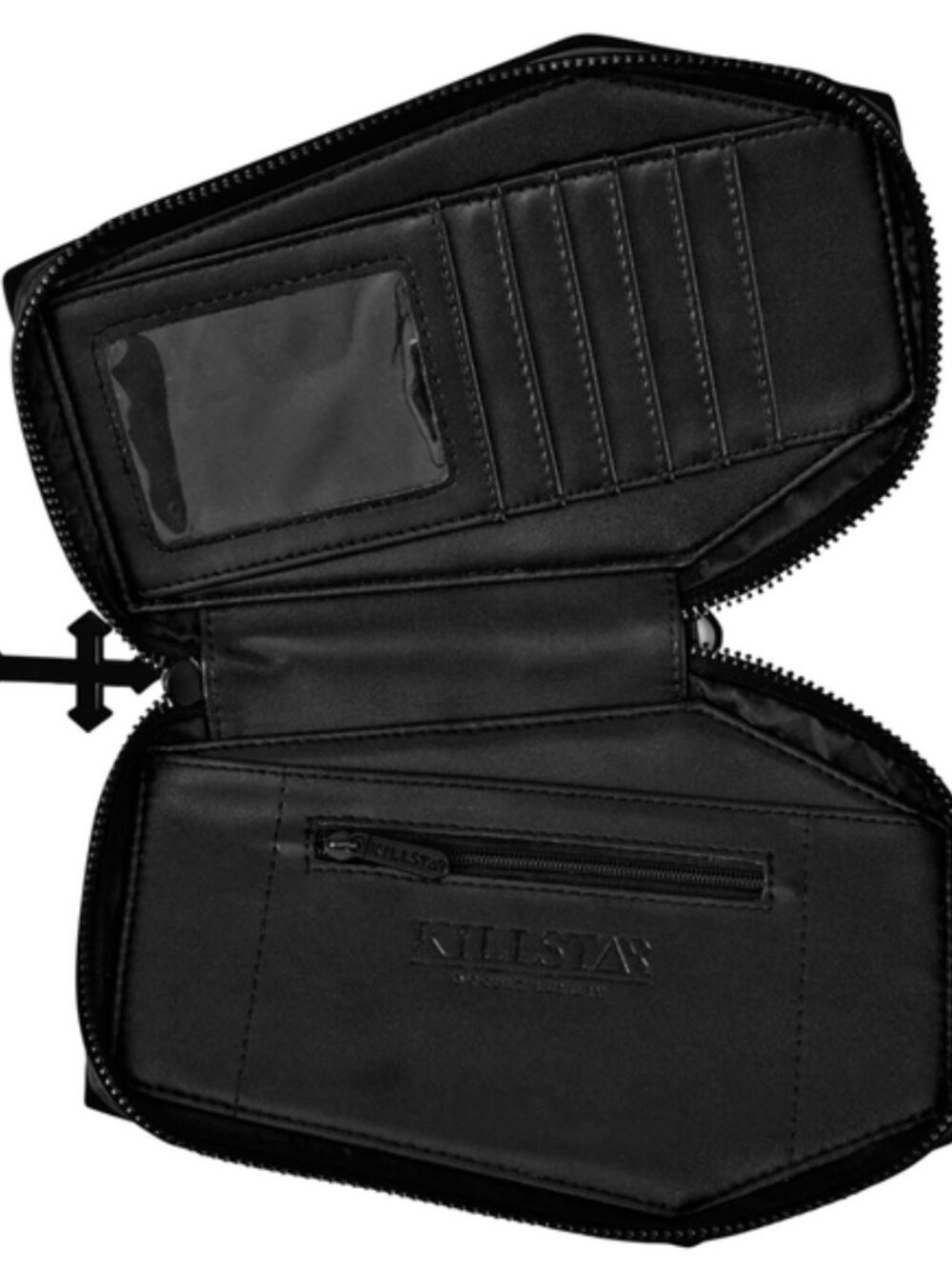 Killstar ✦ Vampire’s Kiss Coffin Wallet ✦ Velvet Vegan-Leather Gothic Luxury NWT - Picture 6 of 7